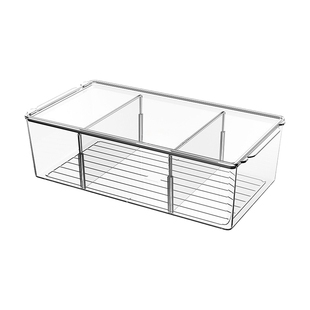 药品分隔收纳盒医院输液针管药物分类装分多格透明桌面家用医药箱