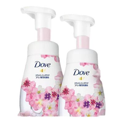 Dove多芬樱花泡泡洁面乳焕亮呵护氨基酸春日粉瓶樱香洗面奶160ml