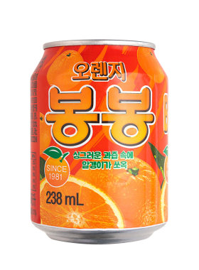 韩国进口12罐饮品果汁包邮