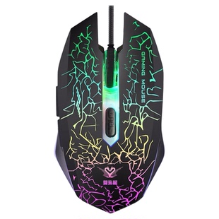 小牧马人游戏鼠标有线电竞鼠标发光usb电脑办公通用网吧官方鼠标