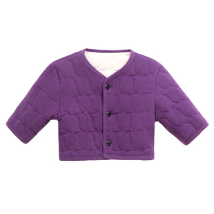 爸爸加绒加厚护肩防寒驼绒棉中袖小背心中老年男装睡觉护颈椎坎肩