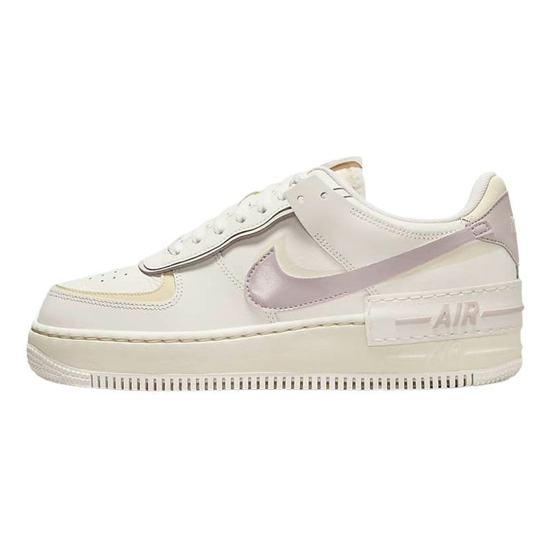 NIKE耐克女鞋新款AF1白紫空军一号低帮板鞋运动休闲鞋DZ1847-104