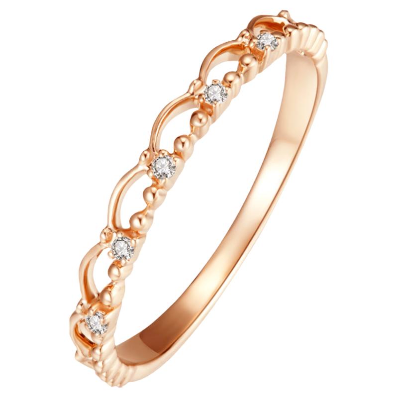 justgold镇金店3分18k钻石戒指