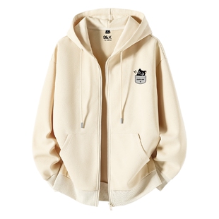 班尼路S&K开衫卫衣男春季重磅袋鼠兜休闲外套青少年cleanfit夹克A