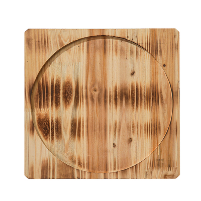 商用铁板木板垫隔热耐高温木垫烧烤石碗锅垫板烤盘炭烧板砂锅托盘