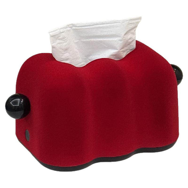 红色中古家用床头卧室创意纸巾盒