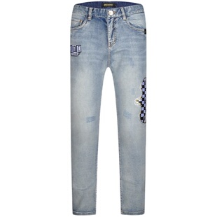 JEDOSS/爵迪斯春夏专柜新款烫钻水洗绣标修身牛仔长裤潮152