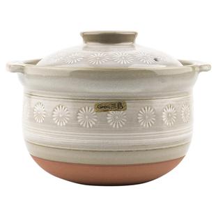 万古烧砂锅花三岛日本原装进口煲仔家用陶板日式煮炖饭釜陶瓷土锅