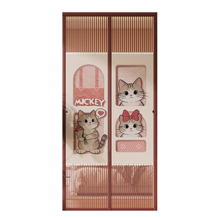 2026新款防蚊门帘夏季免打孔磁吸防隐私卧室房间家用半隐私通风帘