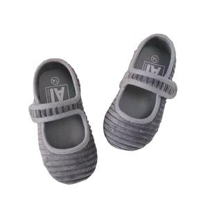 儿童布鞋2025新款春秋季公主鞋女童方口单鞋小童宝宝幼儿园室内鞋