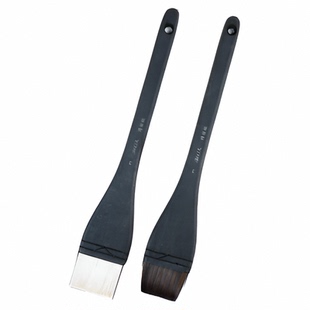 大师级灰鼠毛混毛板刷平排刷水彩背景刷水铺色国画毛竹节笔美术专