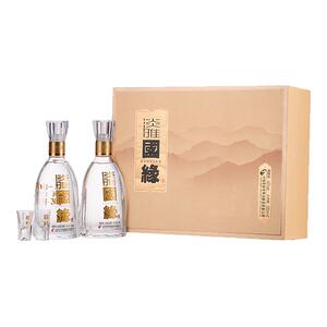 今世缘 国缘淡雅礼盒42度500ml*2瓶中高端白酒节日送礼送长辈