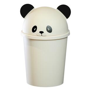 垃圾桶卡通家用厕所卫生间大号带盖厨房客厅可爱少女卧室创意纸篓