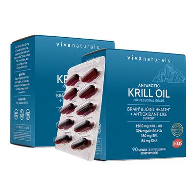 viva进口南极磷虾油90粒2盒