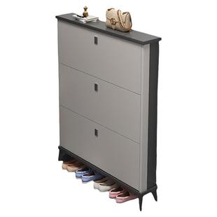 三梦超薄鞋柜家用门口室内小窄入户门门外走廊玄关小户型翻斗鞋架