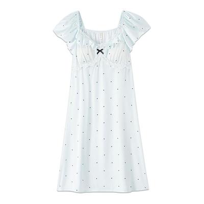 BE带胸垫冰丝睡裙女夏季性感睡衣