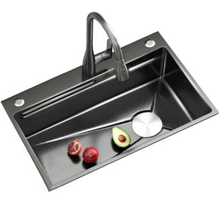 厨房洗菜盆大单槽蜂窝加厚SUS304不锈钢水槽家用洗碗槽洗菜池水池