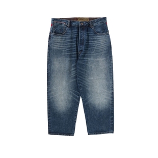 MR.BATHING APE男装春夏猿人胡子刺绣猫须水洗牛仔裤303501O