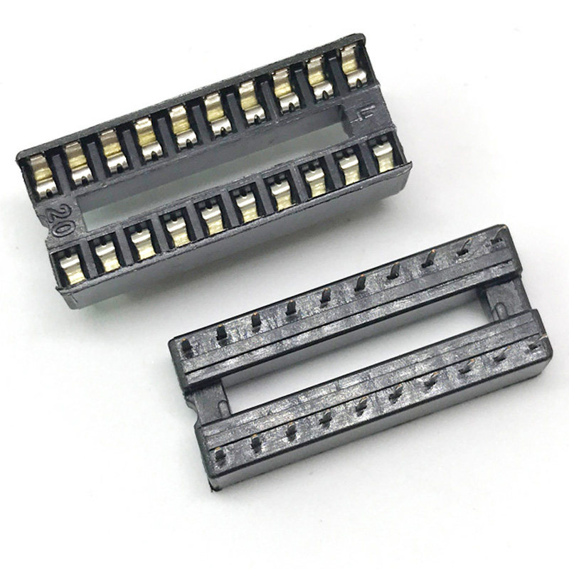 IC座2.54 芯片座 集成座IC-6P 8P 18P 28P 32P 40P 42P 22P 48P