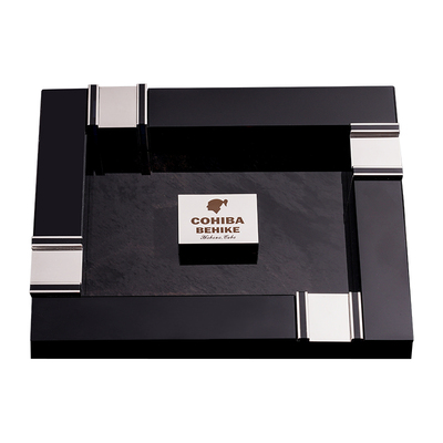 Habanos哈伯纳斯正品Cohiba Behike黑曜石四人位烟灰缸 限量250个