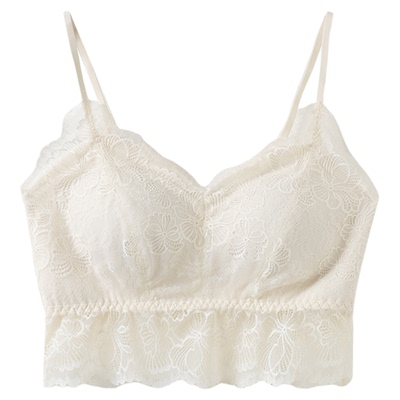 西町村屋法式宽边蕾丝美背