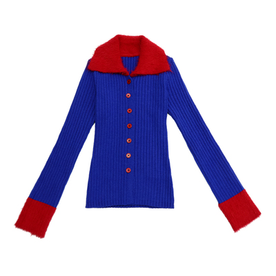 哟酷酷（初见乍欢）秋季复古修身高领毛衣内搭保暖显瘦开衫上衣女