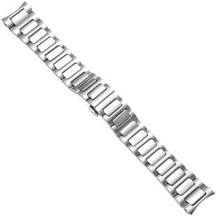 精钢手表带适配美度舵手TV系列M049.526弧口不锈钢手链快拆钢带男