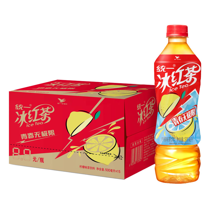 统一冰红茶柠檬味饮料500ml