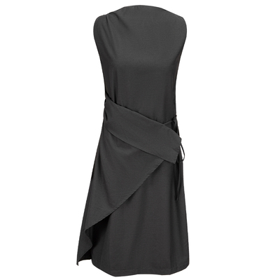 设计感无袖收腰挂脖连衣裙女夏