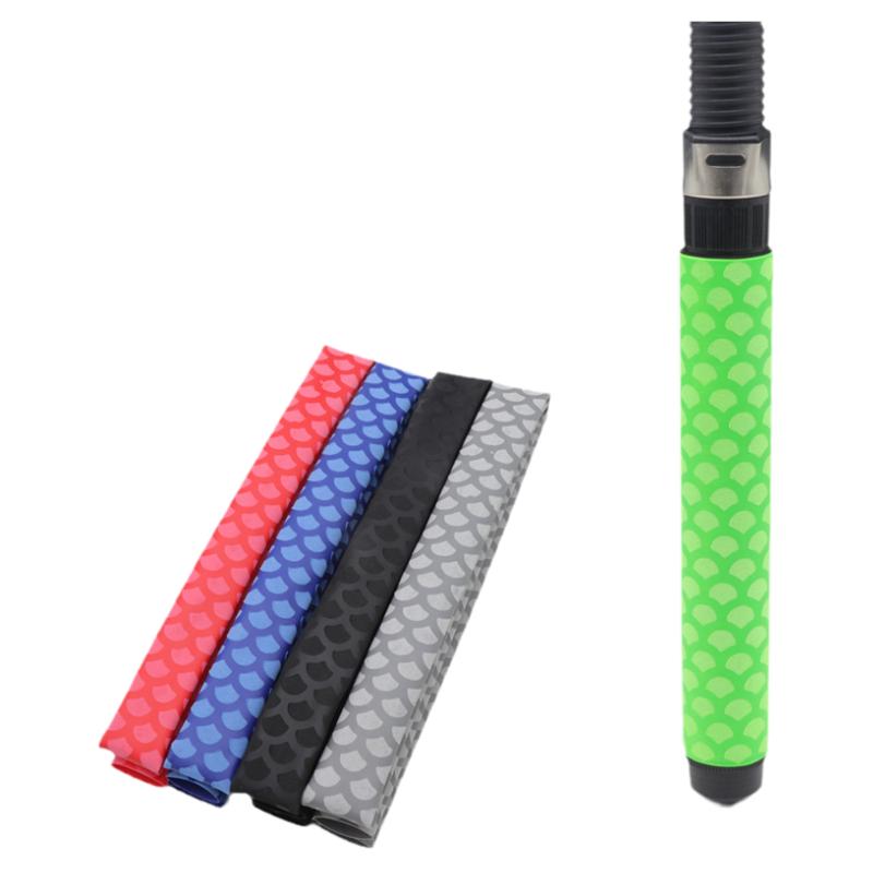 鱼鳞纹热缩管鱼竿防滑Φ15-45mm球拍套吸汗绝缘套热缩套管把手套