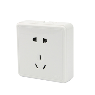 正泰明装开关插座 明线明盒一开双五孔七孔十孔插座空调电源面板