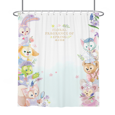 防水浴帘干湿分离浴室隔断帘