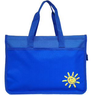 补习班小学生帆布补课包儿童美术手提袋拎书袋作业文件收纳学习A4