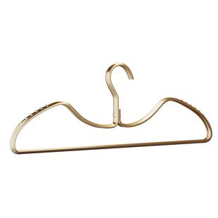 短颈无痕衣架省空间家用防肩角铝合金加粗矮款增高短脖缩脖子衣架