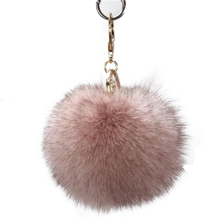 狐狸毛球包包挂件网红毛绒汽车钥匙扣挂饰可爱公仔书包配饰高级感