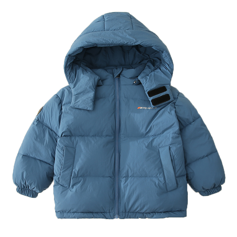 【石墨烯】2025新款加厚男童儿童中短款羽绒服中小童拆脱帽冬童装