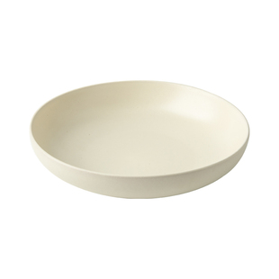 巷子尾〖质感绝绝子〗8.5英寸纯色深盘家用陶瓷菜碗沙拉盘(22cm)