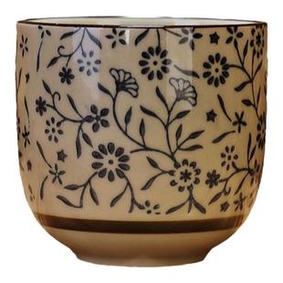 陶瓷茶杯釉下彩青花瓷杯日式茶杯水杯功夫茶杯品茗杯啤酒杯腰鼓杯