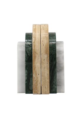 轻奢风样板房金属大理石装饰品