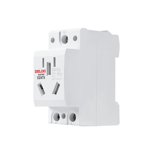 德力西模数化插座AC30五孔16A3四孔导轨式插座空开配电箱电源插座