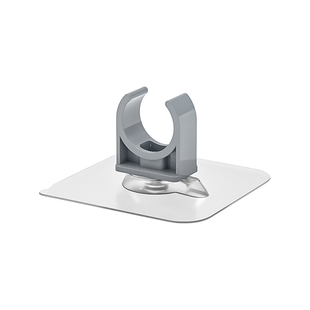 pvc灰色管夹水管管卡固定器免打孔胶贴管卡套装20 25 32 40 50mm