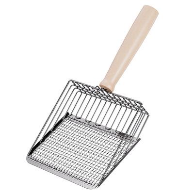 第七代猫砂铲子细孔非不锈钢二合一矿砂猫屎铲豆腐猫砂钞铲屎金属