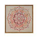 中国风宋锦珍珠画DIY材料包妇女节活动非遗手工礼物高级感装饰画