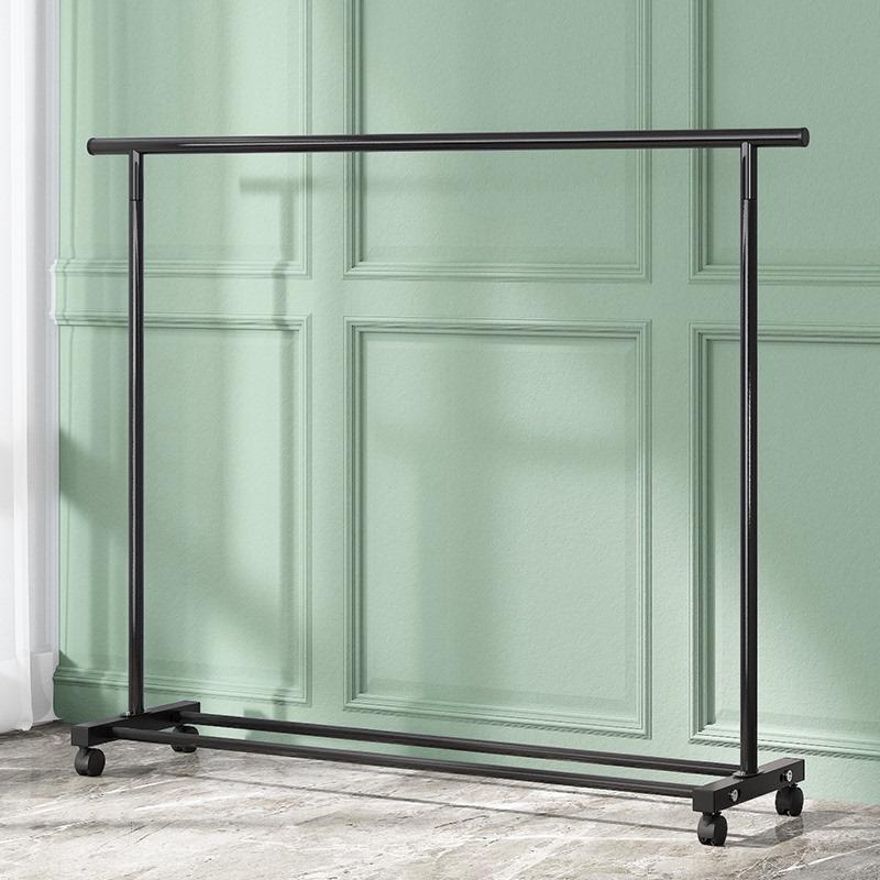 晾衣架落地室内晾衣杆阳台挂衣架子家用卧室宿舍室内简易置物架子