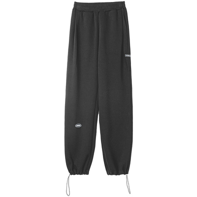 美式阔腿运动裤两穿休闲直筒卫裤