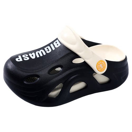 大黄蜂儿童洞洞鞋夏季新款中大童男童拖鞋小孩防滑凉拖男孩沙滩鞋