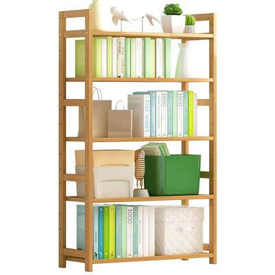 楠竹置物架简易落地床头多层实木