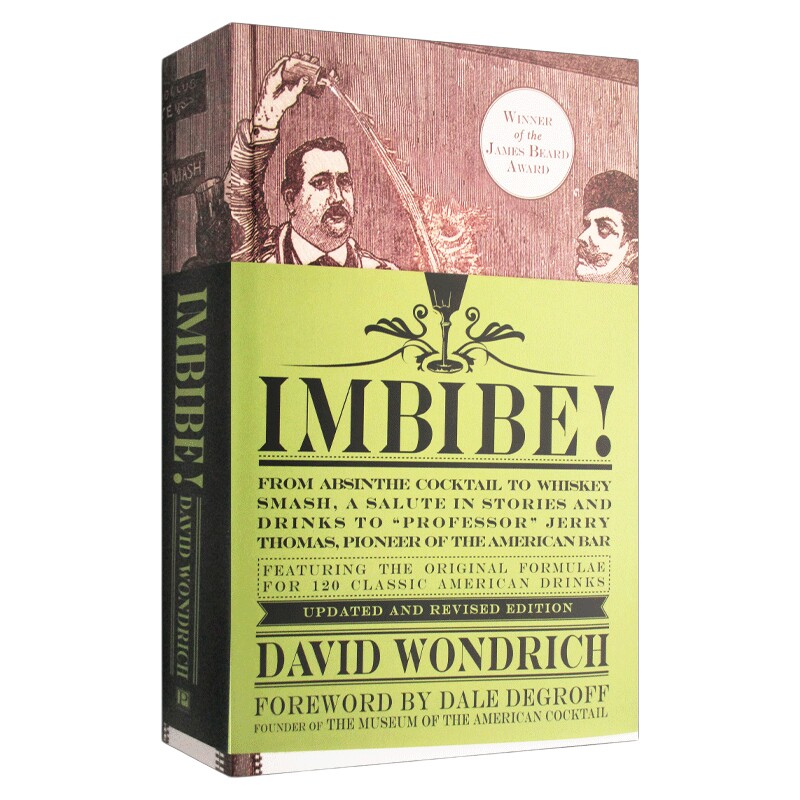 华研原版 饮酒 美国鸡尾酒之旅 Imbibe by David Wondrich 英文版 进口英语书籍