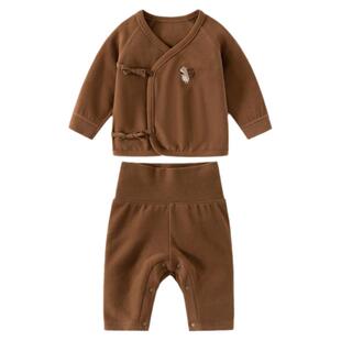 oakmont婴幼儿秋冬套装新生儿宝宝小月龄衣服打底睡衣内衣两件套