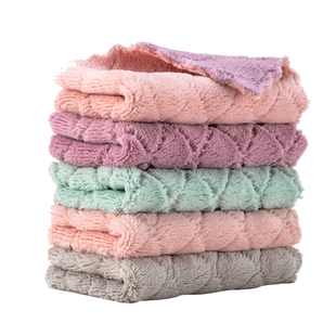 洗碗布不沾油抹布家用厨房抹布擦桌擦碗吸水百洁布巾加厚清洁毛巾